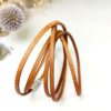 bracelet fin en cuir camel multitours