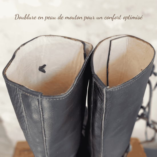 ORANDESIGNE Bottes Médiévales En Cuir PU Pour Hommes - Gothiques Renaissance Vintage Pour Halloween Chevalier Mousquetaire Cosplay