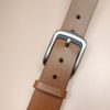 ceinture large de 4 cm en cuir coloris "whisky"