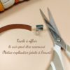 Bracelet cuir arbre de vie qui peut être raccourci grâce au fermoir clipsable