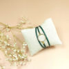 Bracelets multirang cuir vert sapin pour femme collection "Oly"