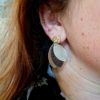 boucles d'oreilles en cuir upcyclé collection demoiselle"