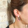 Boucles d'oreilles en cuir "envole-moi"