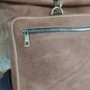 Sac à dos cuir camel vintage attache rapide