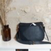 Sac bandoulière cuir noir