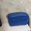 Sac trotteur cuir bleu