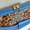 Sac trotteur cuir bleu