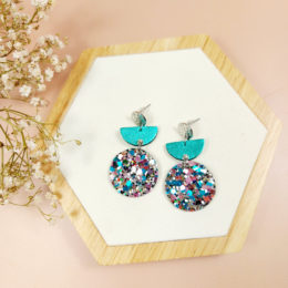 Boucles d'oreilles à paillettes