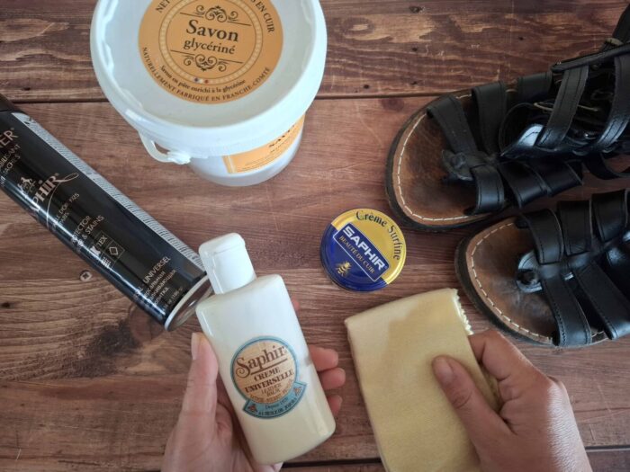 produits d'entretien pour le cuir