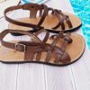 Sandales cuir marron Anna