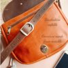 sac cuir terracotta et marron