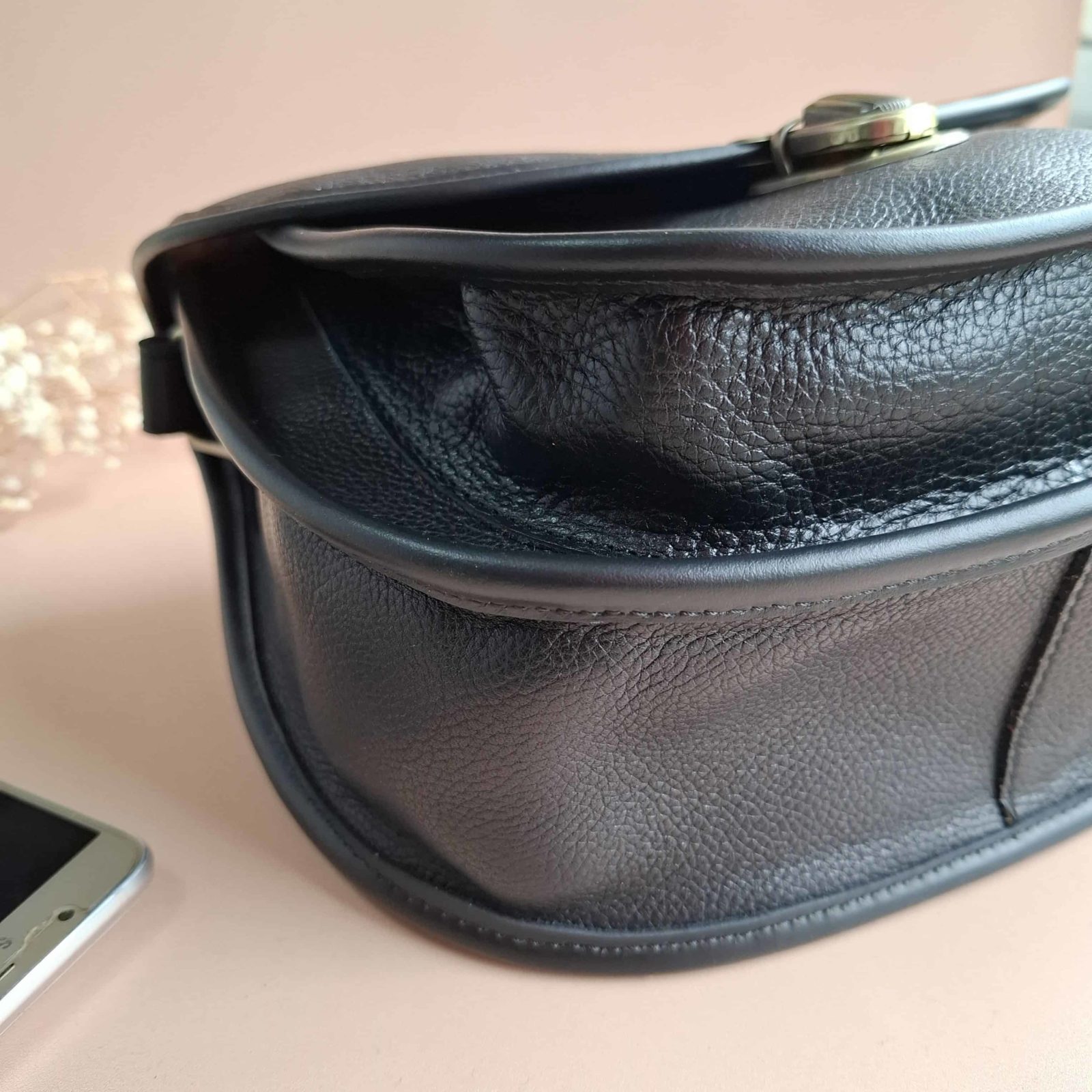 Sac femme en cuir noir