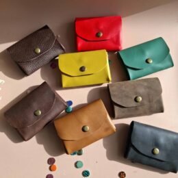 porte-monnaie cuir accordeon le malin coloris