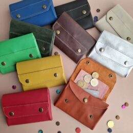 Portefeuille cuir avec choix de couleur